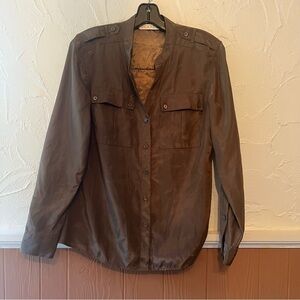 Elegant Brown Women's Blouse